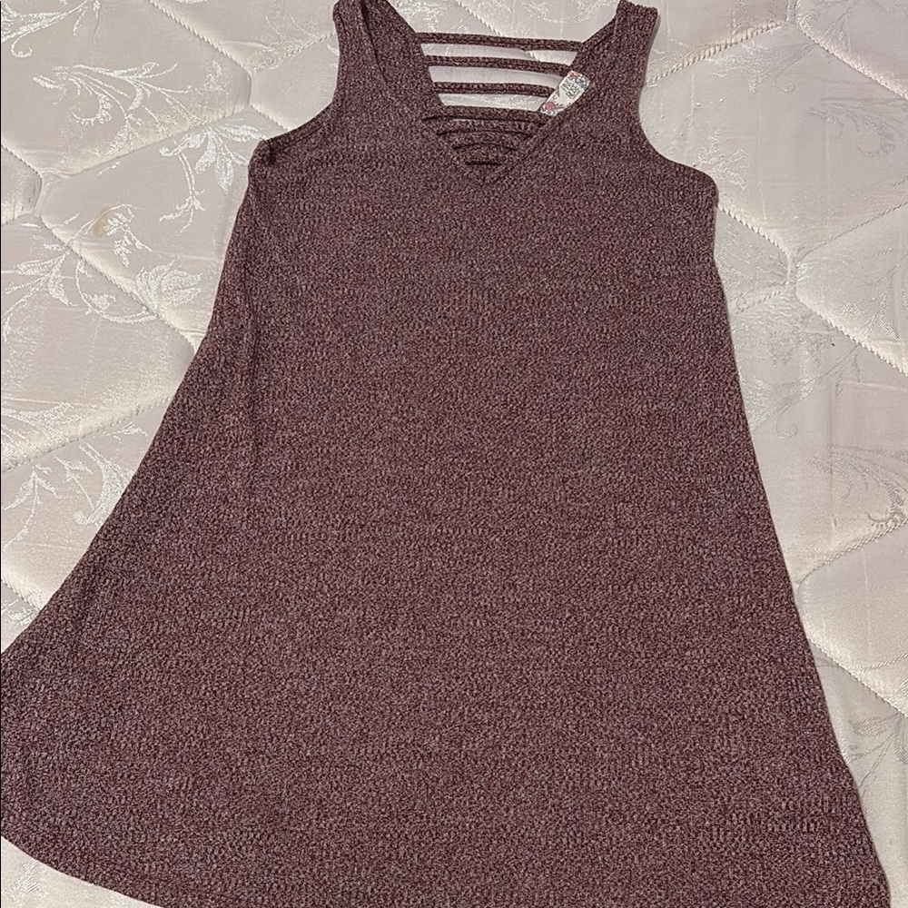 Purple Pink Rose Sundress